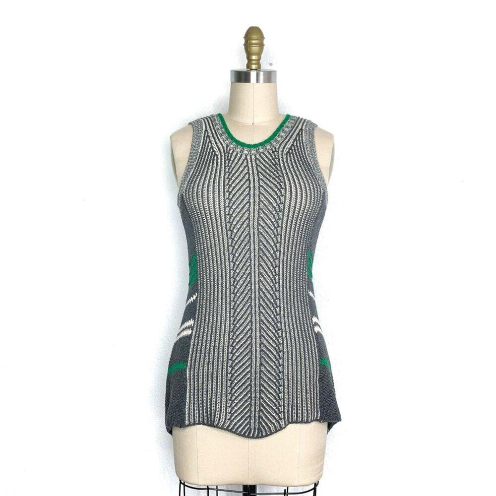 Cabi Trident Striped Knit Sweater Vest Womens XS #885 Tank Top